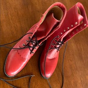 Justin Red Vintage Boots 8.5 B